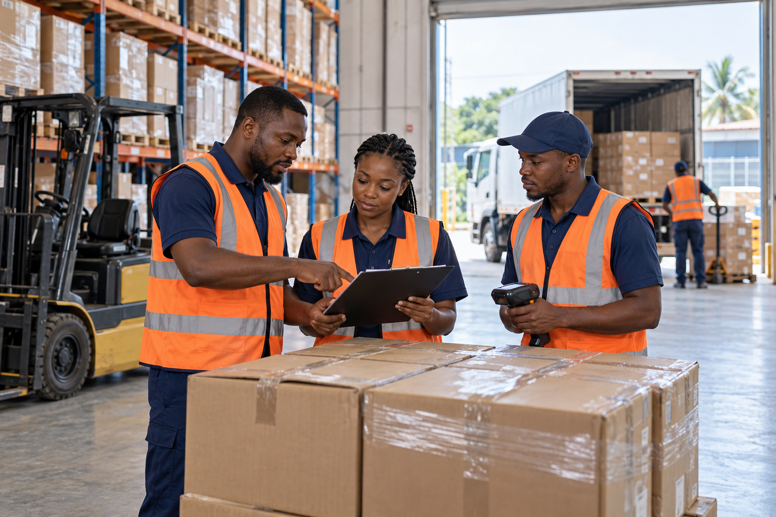 Fictional Atlantic Gate Logistics warehouse operations team